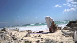 Mexican Beach Yoga with Holly Cooper [upl. by Anrym]