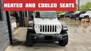 JL Jeep Wrangler upgraded to Katzkin’s heated and cooled seats [upl. by Amsirak994]