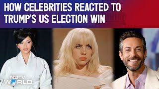 US Elections 2024  Celebrities Media Personalities React To Trumps US Election Win [upl. by Nylevol54]