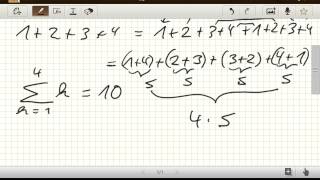 Gauss Summenformel logische Herleitung [upl. by Kimbra]