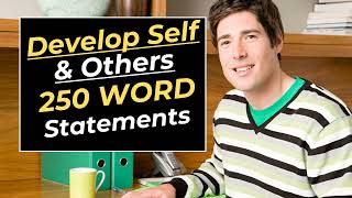 Develop Self amp Others 250 Word Statement Example  Score a 77 in Your Civil Service Job Application [upl. by Sewel]