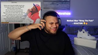 HE RODE THIS BEAT 😮‍💨🔥  Method Man quotBring The Painquot  REACTION [upl. by Milda]