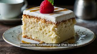 Tres Leches Cake A Heavenly Dessert Adventure 🍰  treslechescake recipe [upl. by Iorgo]