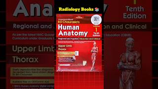 Radiology Best Books  Human Anatomy by BD Chaurasias  SMFWB DRD mtanimeshdas youtubeshorts [upl. by Ymme16]