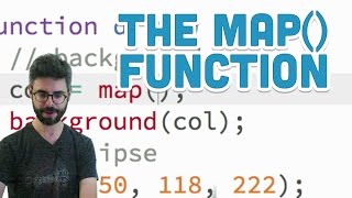 25 The map Function  p5js Tutorial [upl. by Maclay]