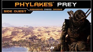 Assassin’s Creed Origins  Phylakes Prey Black Hood LEGENDARY Outfit [upl. by Euqinor]