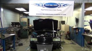 Blown 02 Crown Vic dyno pull at Blue Oval Chips [upl. by Dnar]