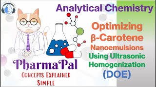 Optimizing βCarotene Nanoemulsions Using Ultrasonic Homogenization DOE ⚕️🧬👩‍🔬🌿🥕 [upl. by Enajaras644]