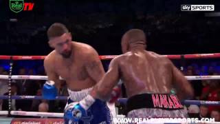 Tony Bellew knocks out Ilunga Makabu to win WBC world cruiserweight title at Goodison Park [upl. by Sven]