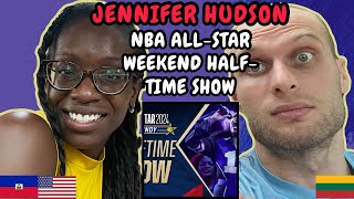 Jennifer Hudson  NBA AllStar Weekend Halftime Show Reaction  FIRST TIME WATCHING [upl. by Floris959]