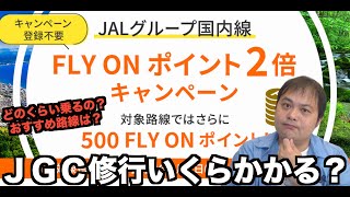 【6月8日開始】 JALのFLY ON ポイント（FOP）2倍キャンペーン❗️JGC解脱費用とおすすめ路線開設👍 4K [upl. by Adnovoj]