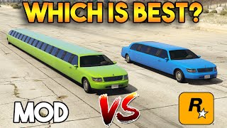 GTA 5 MODDER VS ROCKSTAR GAMES  LONG LIMO WHICH IS BEST [upl. by Shepp]