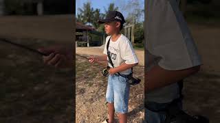 Fly fishing for Barramundi at Dusun Tok Bun [upl. by Llehcar]