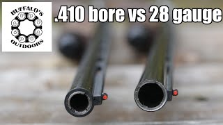 410 vs 28 Gauge  comparison [upl. by Wehrle]