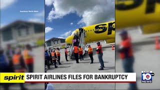 Spirit Airlines files for bankruptcy [upl. by Yesiad]