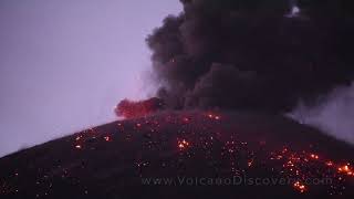 Krakatoa volcano eruptions from close 2021 Nov 2018 [upl. by Amadis965]