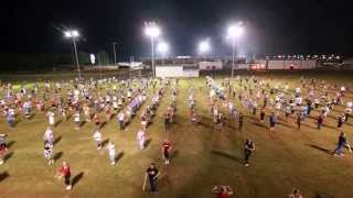 Crestview High Schools Big Red Machines 75th Anniversary Alumni Band Practice CHS 101713 [upl. by Norrv]