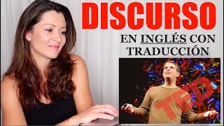 Discurso con Traducción y Explicación para Practicar Inglés [upl. by Wallraff]