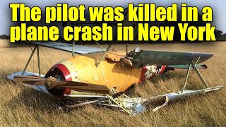 Tragic WWI Replica Plane Crash Kills Pilot [upl. by Matelda]