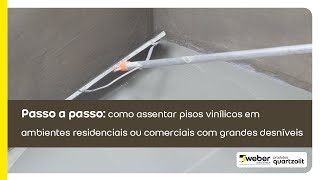 Passo a Passo  Como assentar pisos vinílicos em ambientes com grandes desníveis [upl. by Ramat]