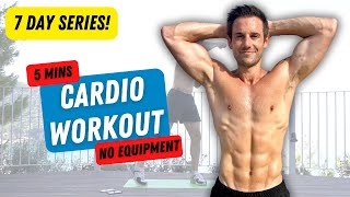 5 Min CARDIO Workout  BODYWEIGHT  7 DAY SERIES Day 5 [upl. by Hilten905]