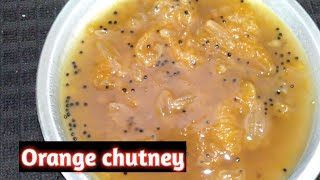 Orange chutneykamla lebu chutneysantre chutneyhow to make Orange chutney [upl. by Winters]