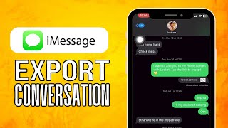 How To Export iMessage Conversation 2024 Full Tutorial [upl. by Creath523]