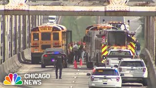 School bus CRASHES sending 12 students to the HOSPITAL in Illinois [upl. by Assyram]