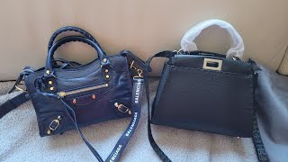 Unboxing Fendi Peekaboo mini in black [upl. by Jentoft]