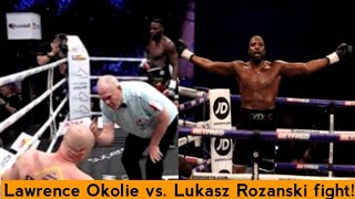 Lawrence Okolie vs Lukasz Rozanski fight highlights Okolie knockout Rozanski [upl. by Venice]