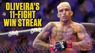 The best of Charles Oliveira’s 11fight win streak  UFC 280  ESPN MMA [upl. by Enahpets]