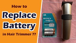 How to Change Cell of Dingling Hair Trimmer  How to Replace Battery of Hair Trimmer  hairtrimmer [upl. by Eninaj]