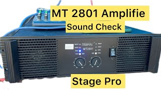 MT 2801 Amplifie Stage Pro unboxing and Sound Check [upl. by Adnik243]