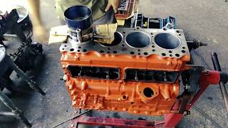 Isuzu 4BD1 Turbo diesel engine rebuild timelapse [upl. by Heshum]