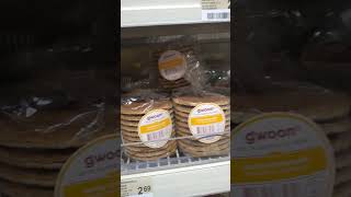 Dutch specialty stroopwafel doughwafercarameldelicioussweets [upl. by Tnerb]