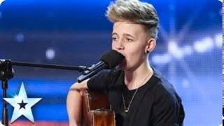 14 Year old songwriter Bailey McConnell impresses with his own song  BGT 2014 ONLY SOUND [upl. by Ahsenav566]