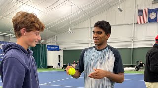 Nishesh Basavareddy 2024 Charlottesville Challenger Semifinalist [upl. by Senoj964]