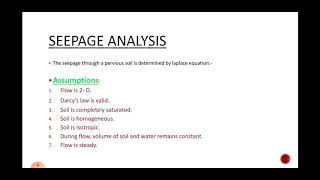 seepage part2 seepage analysis  laplace equation [upl. by Bak836]