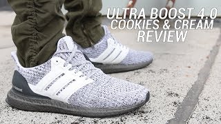 ADIDAS ULTRA BOOST 40 COOKIES AND CREAM REVIEW [upl. by Nitsirhc]