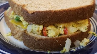 Perfect Spicy Scrambled Eggs Sandwich Indian Style  Tasty Egg Burji or Spicy Anda Burji shorts [upl. by Urbani]