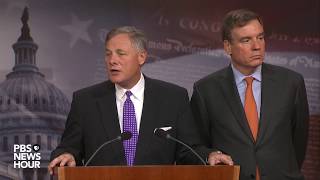 WATCH Sens Burr Warner hold news briefing to update Russia investigation [upl. by Maximo]