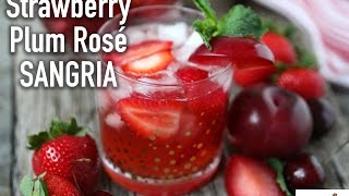 Summer Rosé Sangria with Berries  How to make Sangria everyone will love [upl. by Erdnassak]