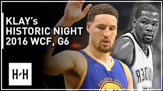 Klay Thompson EPIC Full Game 6 Highlights vs Thunder 2016 Playoffs WCF  41 Pts 11 Threes CLUTCH [upl. by Shulins916]