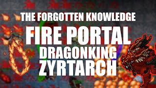 Tibia  The Forgotten Knowledge  Fire Portal Dragonking Zyrtarch [upl. by Llenaj]