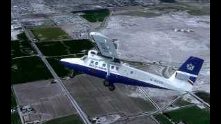 British Airways Twin Otter skin test [upl. by Lebisor495]