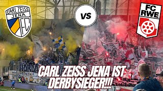 🔥 CARL ZEISS JENA ENTSCHEIDET THÜRINGER DERBY Jena vs Erfurt  FANPRIMUS STADIONVLOG [upl. by Aivek]