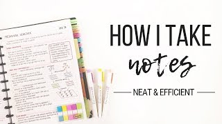 How I take notes  Tips for neat and efficient note taking  Studytee [upl. by Arymat]