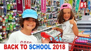 NOS FOURNITURES SCOLAIRES de la rentrée 1  BACK TO SCHOOL 2018  LA FAMILLE DÉMO JOUETS [upl. by Spector]