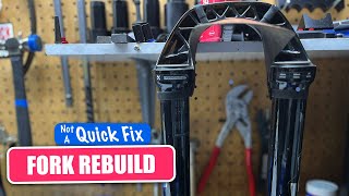 MTB Fork Service  Rebuilding a RockShox PIKE [upl. by Yarased]