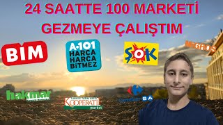 100 TANE MARKETİ GEZMEYE ÇALIIYORUZ [upl. by Reinnej]